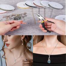 30-115 Feet Chain Coil Kit, 3-7 Colors Jewelry Making Chain Set, Metal Chains With Open Jump Rings And Lobster Clasps For DIY Necklace/Bracelet/Anklet Making,Each Link 2mm In Length And 1.7mm In Width (Options Available: 1 Set Of 7 Colors, 1 Set Of 6 Colors, 1 Set Of 4 Colors, 1 Set Of 3 Colors) (Note: Slight Color Difference May Exist Due To Different Manufacturing Batches) - Multicolor - View 8