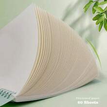 Removable Bound Spiral Notebook With Horizontal Ruled Waterproof Cover, Inner Pages Can Be Removed - Blue - View 4