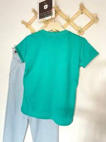 Women T-Shirts - 青碧色 - 查看 5