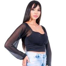 Women Sports Tees & Tanks - màu đen - Xem 3