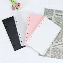 5pcs/pack A6 Binder Devider Bag PP Separator Pages Budget Book Accessory Loose Leaf Ring Saving Pocket Banknotes Holder Organizer - Multicolor - View 2