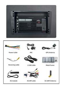 1入組13.1英寸8核6gb+128gb記憶體,2 Din車用導航/dvd/收音機,4g/wi-fi/gps/rds/am/fm,1920*1200 2k解析度,支援ai語音,支援android Auto,3d環繞dsp,麥克風,支援720p 360攝影機,支援5g Wi-fi,與一些豐田/鈴木車型兼容 - 黑色 - 查看 7