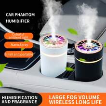 1pc Mini Usb Powered Air Humidifier (270ml, 4 Hours Timing Auto Shutdown Rm0628) With 7-color Led Gradual Changing Night Light, Aromatherapy Diffuser Compatible With Tap Water And Water-soluble Essential Oil - Suitable For Home, Office, Bedroom, Car - RM-0628 white humidifier - View 4