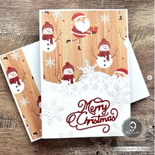 Alinacutle 6入組聖誕快樂、歡樂、希望、相信、和平金屬模切紙工藝金屬模切手工卡片、DIY 賀卡、剪貼簿 - 銀色 - 查看 5