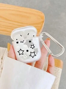 1 Pièce Étui Pour Écouteurs En Forme D'étoile Transparent Compatible Avec Airpods Pro, Pro2, Airpods 3, 2, 1