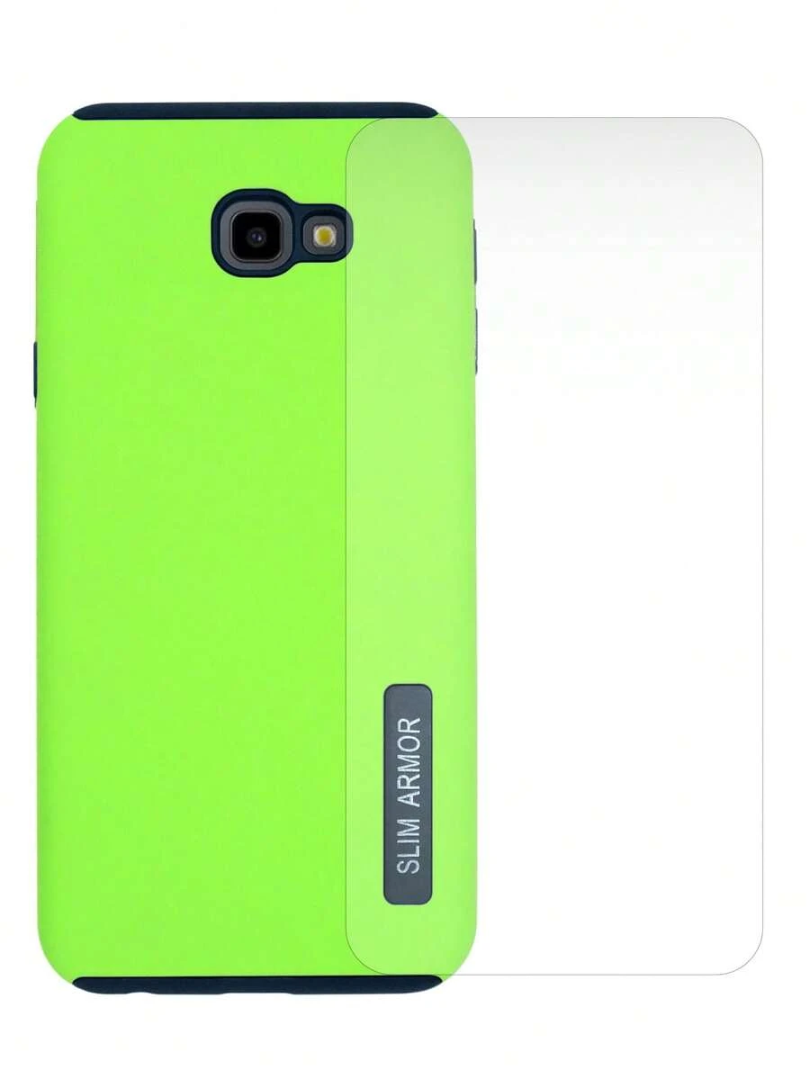 New Case Rugged Use Case For Galaxy J4 Plus + Mica - 青檸色 - 查看 1