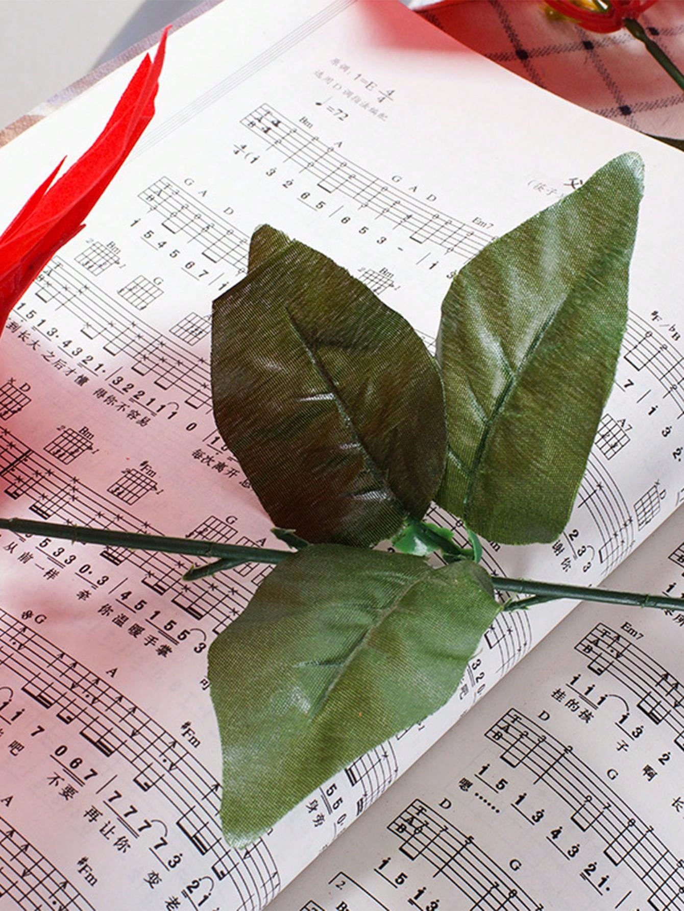 1pc Artificial Flower Poinsettia & Christmas Tree Decoration Without