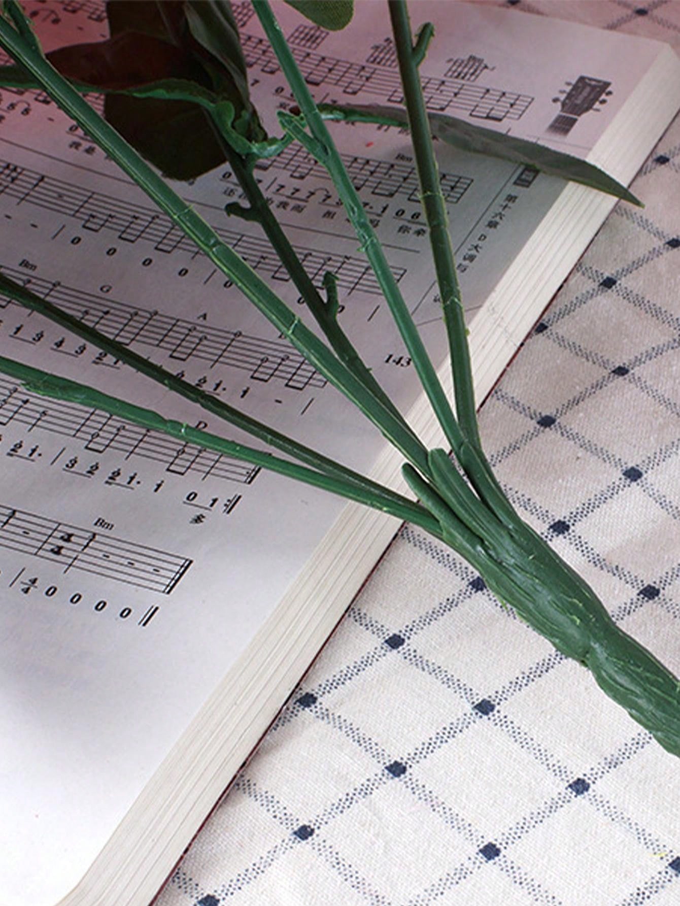 1pc Artificial Flower Poinsettia & Christmas Tree Decoration Without