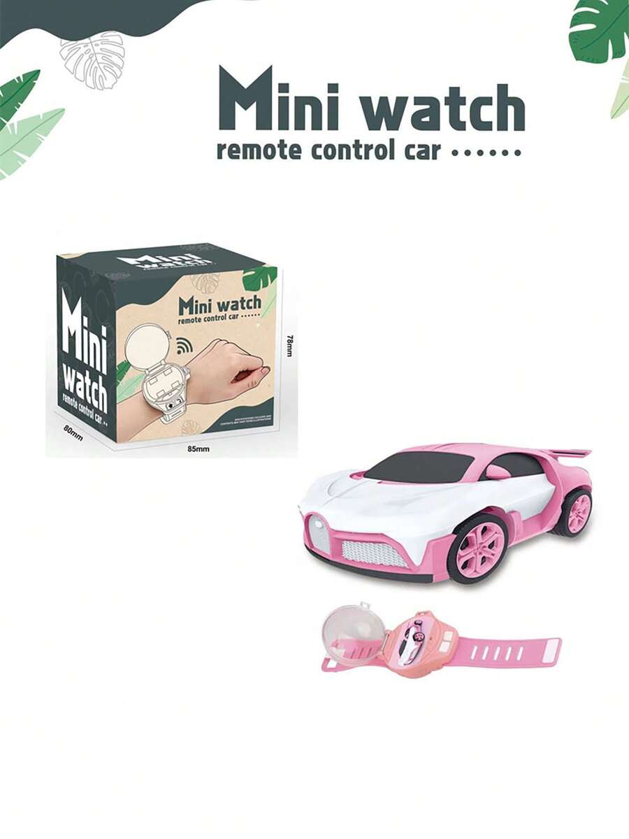 Carro De Juguete Con Control Remoto En Miniatura Color Rosa Para Reloj - Rosa - Ver 1