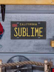 1pc America City License Plate, Metal Tin Signs Iron Poster Plaque Plate Wall Art Painting Decoration For Home Garage Living Room, 5.9X 11.8 Inches - 彩色 - 查看 2