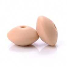 50颗12毫米硅胶算盘珠，DIY手链项链钥匙扣工艺材料 - 彩色 - 查看 10