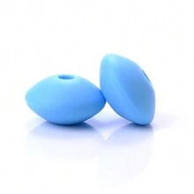 50颗12毫米硅胶算盘珠，DIY手链项链钥匙扣工艺材料 - 彩色 - 查看 28