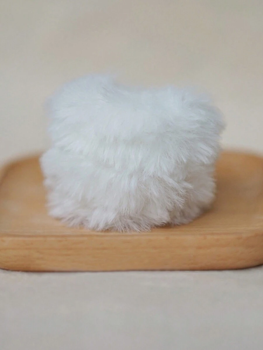 1Pc/1M Plush Rabbit Hair Iron Wire Thread Twist Rope Ribbon Bar Strip Stick String Multicolor Felt Fabric DIY Sewing Accessory - White - View 1