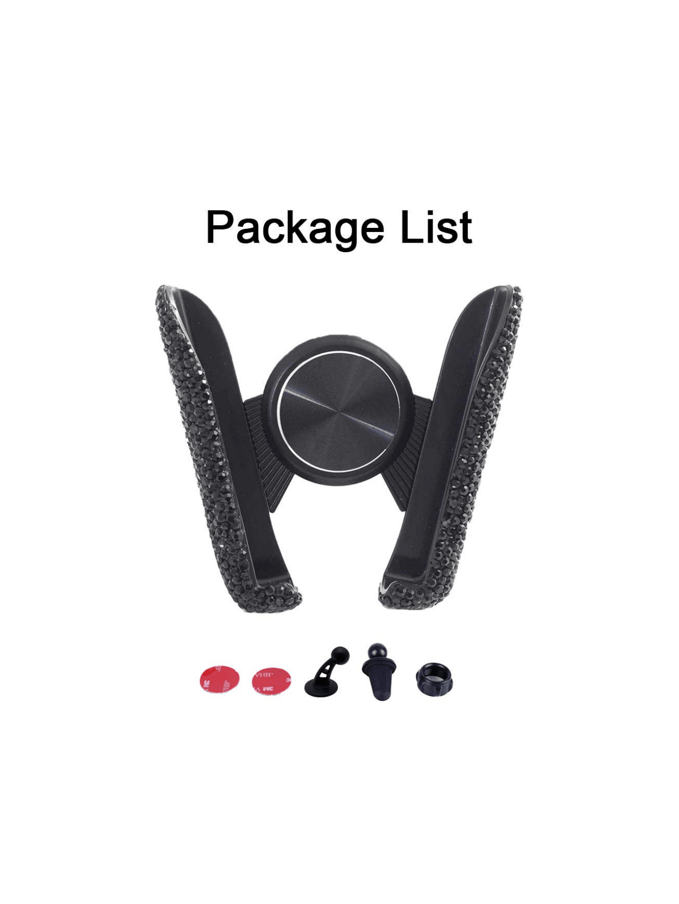 Bling Car Phone Holder Mini Dash Air Vent Automatic Mount Universal 360