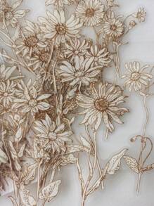 1pack/20pcs Daisy Plant Decoration Pet Waterproof Sticker Back To School - Multicolor - View 3