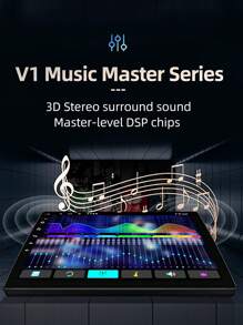 1入組13.1英寸8核6gb+128gb記憶體,2 Din車用導航/dvd/收音機,4g/wi-fi/gps/rds/am/fm,1920*1200 2k解析度,支援ai語音,支援android Auto,3d環繞dsp,麥克風,支援720p 360攝影機,支援5g Wi-fi,與一些豐田/鈴木車型兼容 - 黑色 - 查看 4