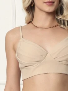 Women Two-piece Outfits - 米色 - 查看 3