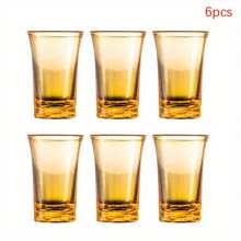 6 piezas de vasos acrílicos pequeños, adecuados para bares, pubs, clubes, restaurantes y uso doméstico - excelentes para servir bebidas espirituosas, así como bebidas de verano e invierno