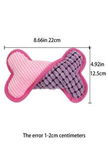 Supet 1 Peça Pelúcia Cachorro Osso Em Forma Brinquedo Interativo Com Som Para Interior E Exterior Usar