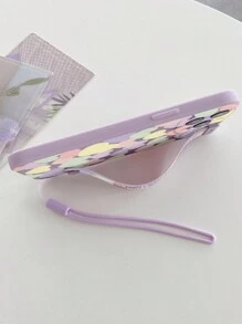 带手机挂饰支架 1 个彩色心形和英文文字 Tpu 腕带手绘手机壳，带支架功能，配有手带，兼容苹果系列 Iphone7 8 11 12 13 14 Promax Plus X Xr Xsmax Se2，兼容三星系列 Galaxy A03s、A03core、A04、A12、A13、A14、A21s、A22、A23、A32、A33、A34、A50、A51、A52、A53、A54、A71、A72、A73、S20fe、S21、S21plus、S21ultra、S22、S22plus、S22ultra，兼容小米 Redmi 系列 Redmi9、Redmi9a、Redmi9c、Redmi10、Redmi10a、Redmi10c、Redmi Note9、Redmi Note9pro、Redmi Note9s、Redmi Note10、Redmi Note11、Redmi Note12、Redmi K30、Redmi K30pro、Redmi K40、Redmi K50、Redmi K60。防水防震防摔防刮 - 彩色 - 查看 4