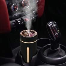 1pc Mini Usb Powered Air Humidifier (270ml, 4 Hours Timing Auto Shutdown Rm0628) With 7-color Led Gradual Changing Night Light, Aromatherapy Diffuser Compatible With Tap Water And Water-soluble Essential Oil - Suitable For Home, Office, Bedroom, Car - RM-0628 white humidifier - View 9