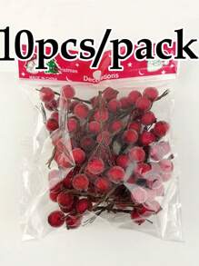 (10PCS/PCSK)Size 7cm * 4cm Red Fortune Crystal Small Berry For Room Vase Layout New Year Celebrations - Red - View 4