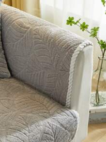 1pc Plush Universal Four Seasons Sofa Seat Cushion, Modern Style Anti-slip Sofa Pad, Suitable For L-shaped Sofas And 1/2/3/4 Seater Sofas In Living Room - Grey - View 4