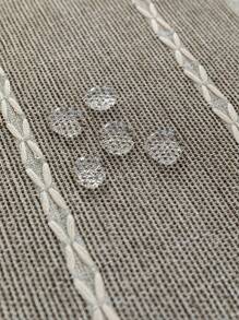 Minimalist Style Table Runner With Pocket For Coffee Table, Gray Striped Polyester, For Indoor Use - Grey - View 11