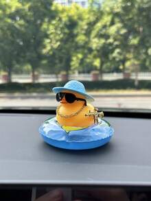 1 Pieza Adorno Para Carro Con Forma De Pato - Multicolor - Ver 3