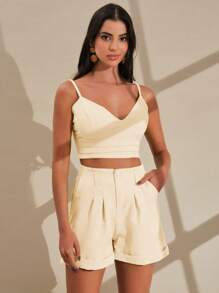 Women Two-piece Outfits - 米色 - 查看 1