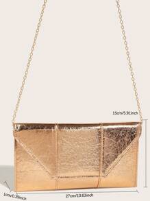 豪華晚餐包、晚餐包迷人、優雅、精緻、安靜豪華金屬紋理翻蓋鏈條方形包方形包適合女士、女士、派對女孩、新娘完美的派對、婚禮、舞會、晚餐/宴會、晚餐/宴會、最佳禮物適合女性媽媽老師朋友伴娘 - 香檳色 - 查看 8