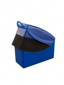 1pc Car Wheel Wax Sponge Tire Cleaning Sponge, Car Polishing Sponge Car Cleaning Accessories - Blue - View 3