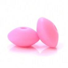 50颗12毫米硅胶算盘珠，DIY手链项链钥匙扣工艺材料 - 彩色 - 查看 8