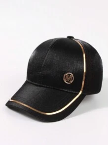 1頂女式m號刺繡絲面防曬棒球帽,適用於日常穿搭