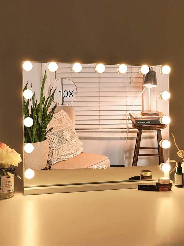 FENCHILIN Large Hollywood Vanity Mirror with Lights Lighted Makeup
