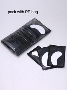 50 Pairs Eyelash Extension  Hydrogel Patch Professional Under Eye Pad  For Grafting Lash Stickers Eyelid Pads Makeup Tools - Black - View 4