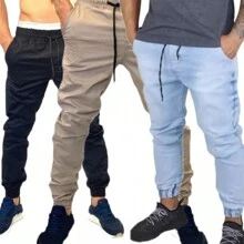 Men Sweatpants - 軍綠色 - 查看 1