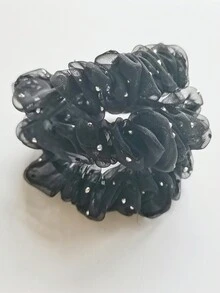 Dây buộc tóc - màu đen - Xem 2