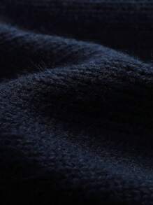 Annil Áo len cổ lọ dài vừa mùa đông của Irls Màu xanh lam thời trang và ấm áp - Màu xanh lam - Xem 4