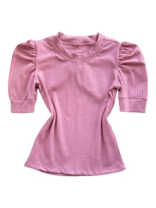 Young Girls Blouses - Màu Hồng baby - Xem 2