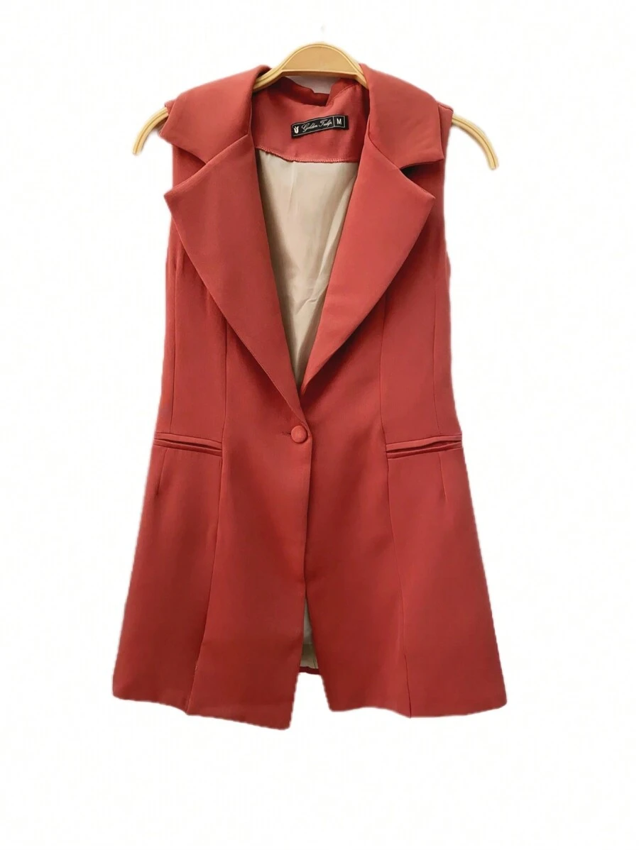 Women Blazers - Màu Đỏ Sâu - Xem 1
