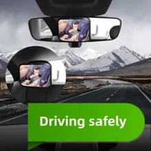 Baby Car Mirror - Facing Back Seat Infant Mirror With Wide Crystal Clear View, Shatterproof, Fully Assembled, Crash Tested And Certified - Black - View 3