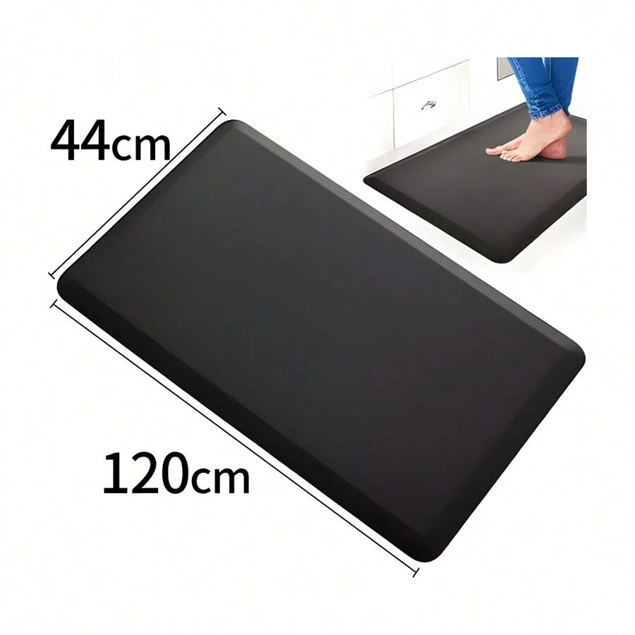 Tapete Anti Fatiga Para Cajeros Oficina Cocina Descanso - Negro - Ver 1
