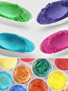 30 Colors 20ml Epoxy Resin Pigment Set, Candle Dye, Pearl Powder Set, DIY Epoxy Resin Mold, Jewelry Making Coloring Agent, Soap Candle Pigment - Multicolor - View 5
