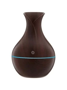 Humidificador Aromático de Madera: Aromatizador Natural, Difusor de Aromas, Humidificador de Aromaterapia, Humidificador Elegante, Humidificador de Madera para Ambientes Relajantes | Ideal para Casa y Oficina | 200ml. - Negro - Ver 7