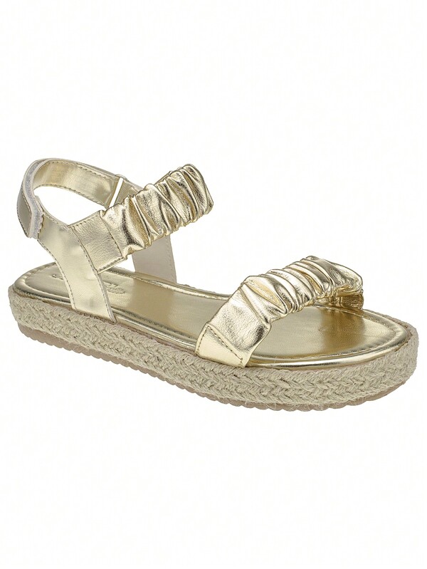 Sandália Feminina Dourada Papete Birken Plataforma Ouro Blogueira Moda Verão Confortável Leve Feminina 223 Ana Brito