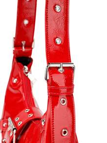 女士百搭韩版朋克摇滚单肩包