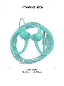 有線掛耳式入耳式耳機 - 綠色 - 查看 8