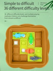 1款兒童親子恐龍冒險迷宮益智桌遊玩具,聖誕禮物 - 杏色 - 查看 1
