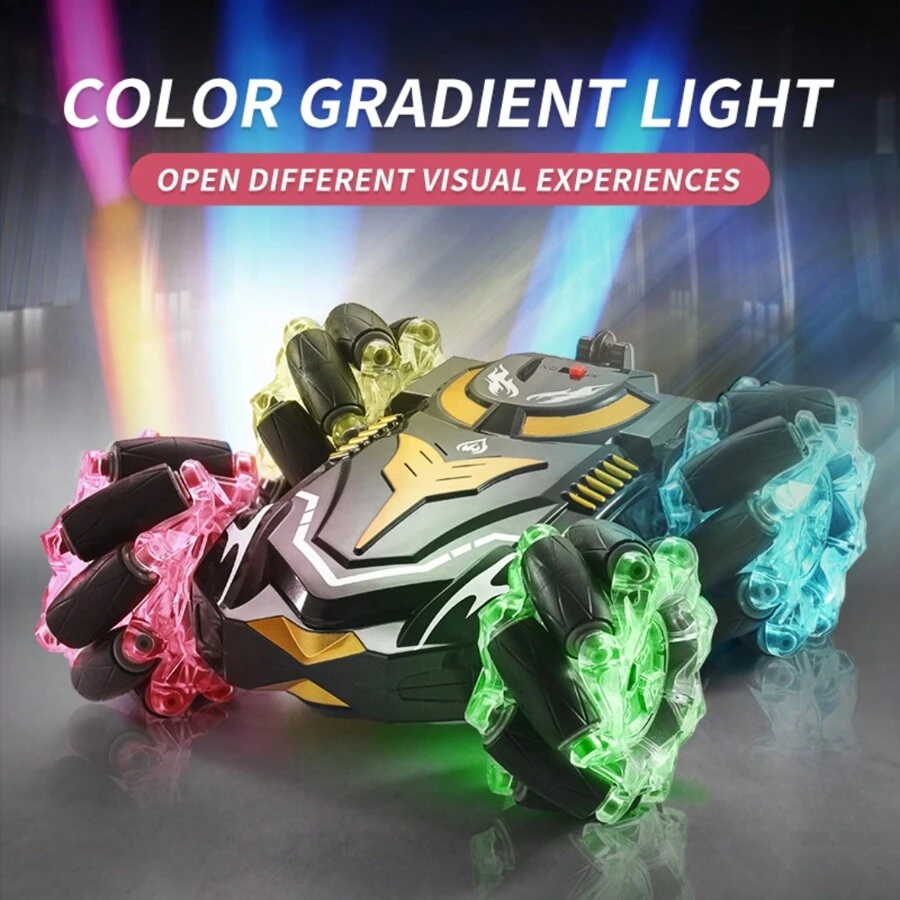 Carro control remoto todo terreo pulsela del mando gira 360 - Negro - Ver 1